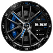 Car Rim Watch Face - 競技藍 variant