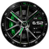 Car Rim Watch Face - 賽道綠 variant