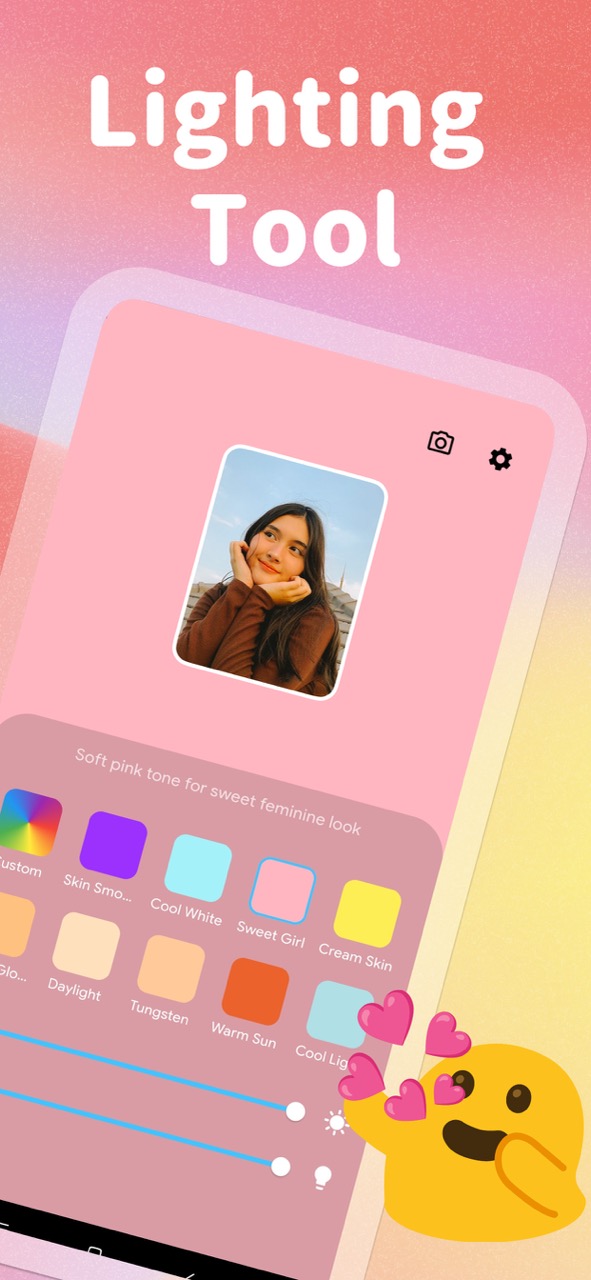 LightCam screenshot 2 - Fill Light & Night Selfie Camera