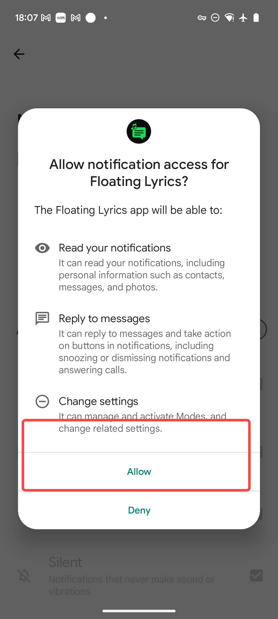 Step 3: Notification access